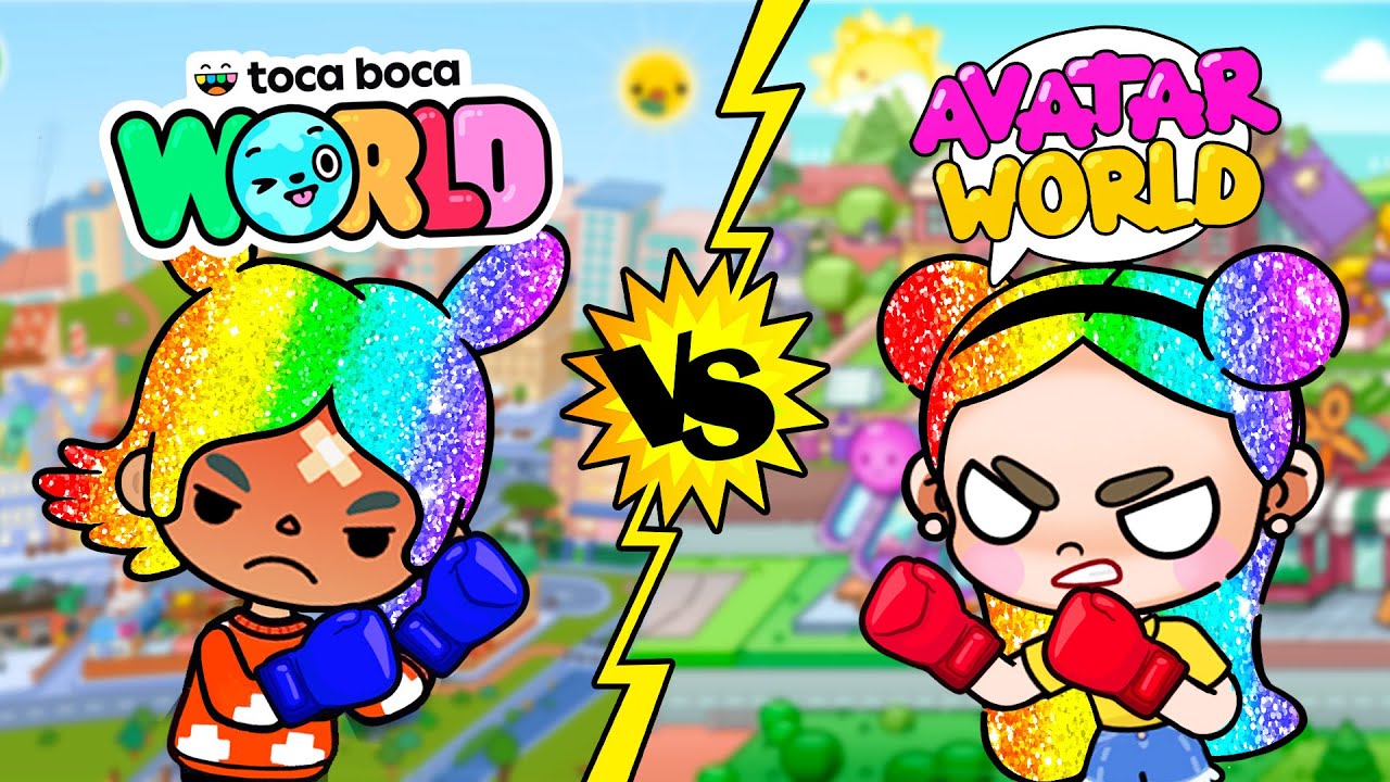 BATTLE!! 😱 TOCA BOCA WORLD Vs AVATAR WORLD | Toca Boca VS Pazu Games