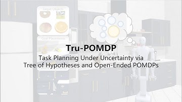 Tru-POMDP: Task Planning Under Uncertainty via Tree of Hypotheses and Open-Ended POMDPs