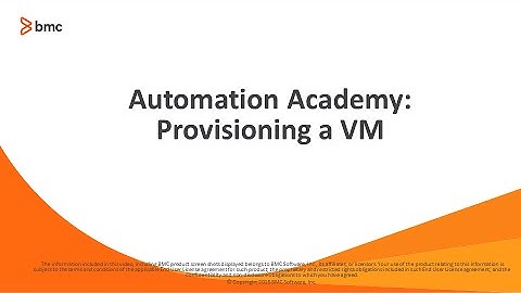 Provisioning a VM with BladeLogic Portal