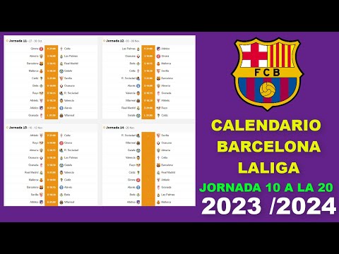 Ver el calendario de la liga española