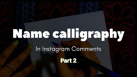 Name calligraphy | Writing | Brush pen | calligraphy for beginners | Comment your name #satisfying