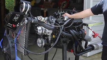 SBC 350 Engine Run Stand idle/rev