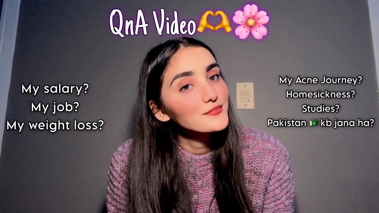 Answering your Questions about my Job,Salary,weight and acne♥️-QnA Video💗