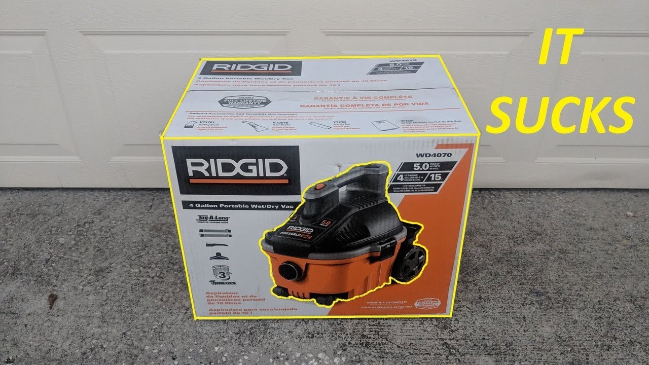 Ridgid WD4070 Wet/Dry Vaccum - 4 gal