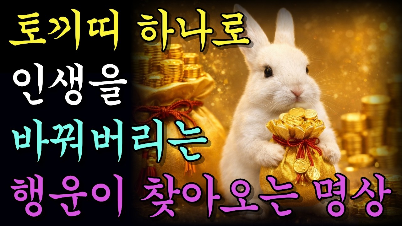 토끼띠 인생을 바꿔버리는 행운이 찾아오는 명상 | 돈을 끌어당기는 확언 | 자면서 듣는 재물운 주파수 | 운세