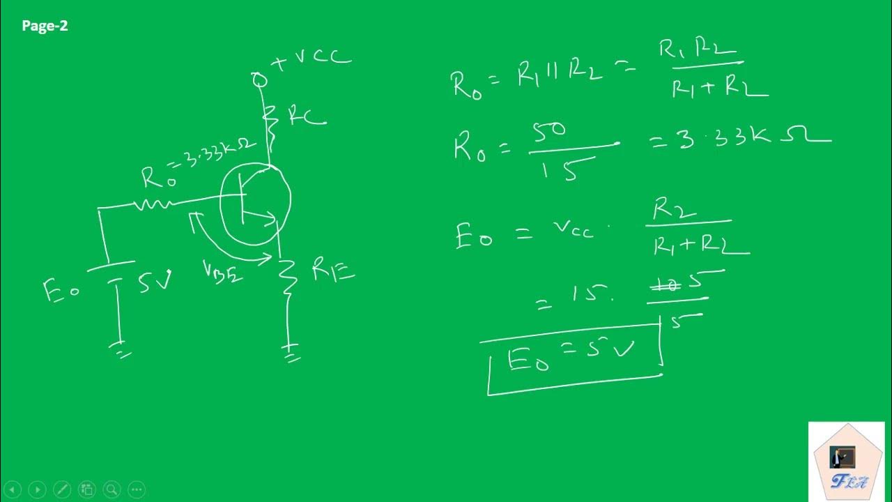 Transistor Part 17 Self Bias Numerical 02 YouTube