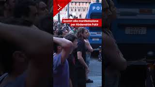 Corteo per Abderrahim Fakir a Bologna: scontri tra manifestanti e polizia