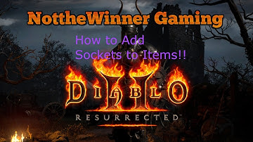 Diablo 2 Resurrected How to Add Sockets to Gear!!