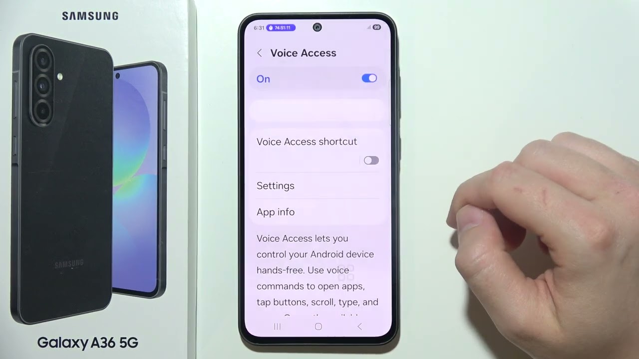 Samsung A36 5G: How to Control Phone by Voice Commands (Voice Access Feature)