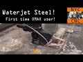 CNC Waterjet Cutting Steel! Widget80