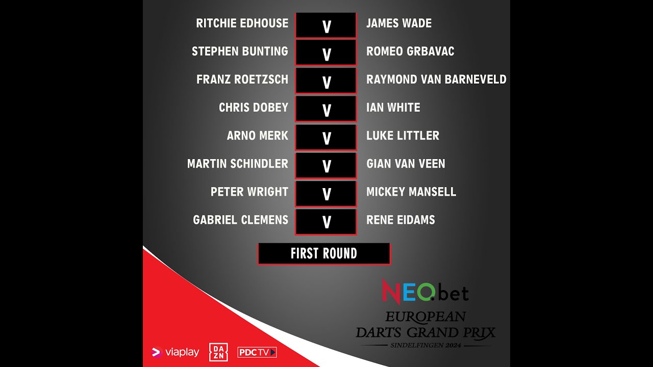 PDC European Darts Grand Prix 2024 Round 1 Arno Merk vs Luke Littler 2024 04 19 HUN