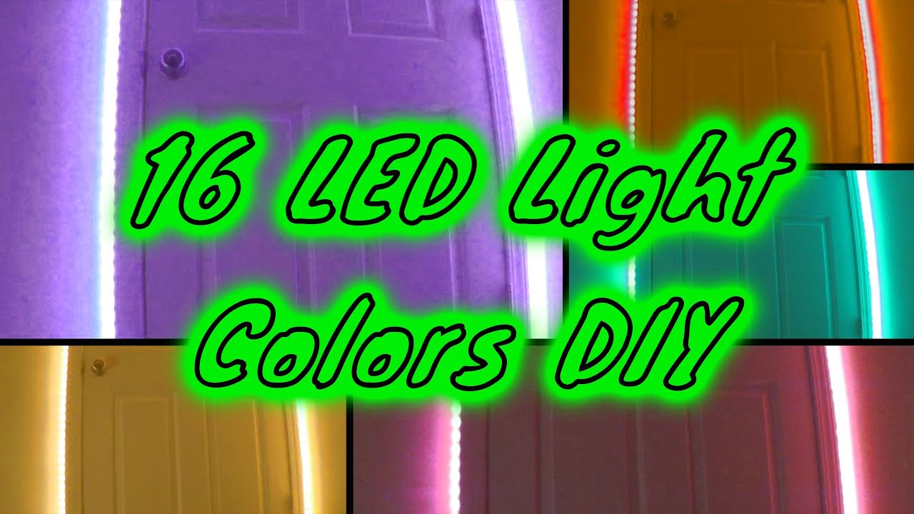 16 LED Light Colors DIY - YouTube