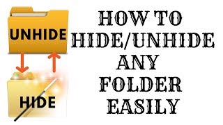 How to hide and unhide folders/files easily|Easy tutorial|TECHNO-MANIA
