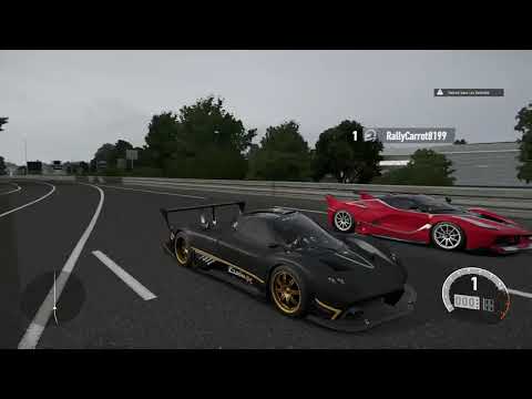 forza-7-drag-race:-pagani-zonda-r-vs-ferrari-fxxk-(x2-races)