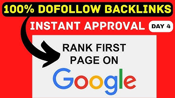 100% Dofollow Backlinks | Instant Approval Backlinks