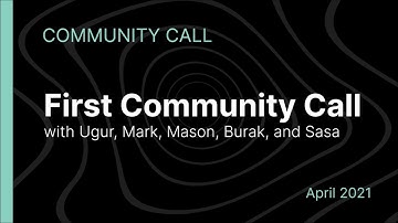 First Community Call