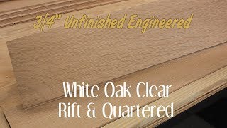 White Oak Clear Rift+Quartered Engineered Hardwood