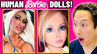 Plastic Surgeon Reacts To Human Barbie Dolls Extreme Bodies Explained 