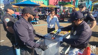 Code Enforcement Officers Confiscate Food From Unpermitted Vendors at Santa Monica Pier