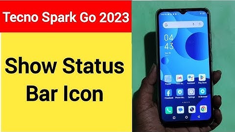 How to show status bar icon, Tecno Spark Go 2023 me status bar icon Kaise lagaen