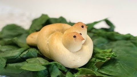 Colombe di pane, Pane dell' uccello di Pasqua -How to make bird bread easter