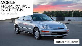 1999 Honda Civic pre-purchase inspection