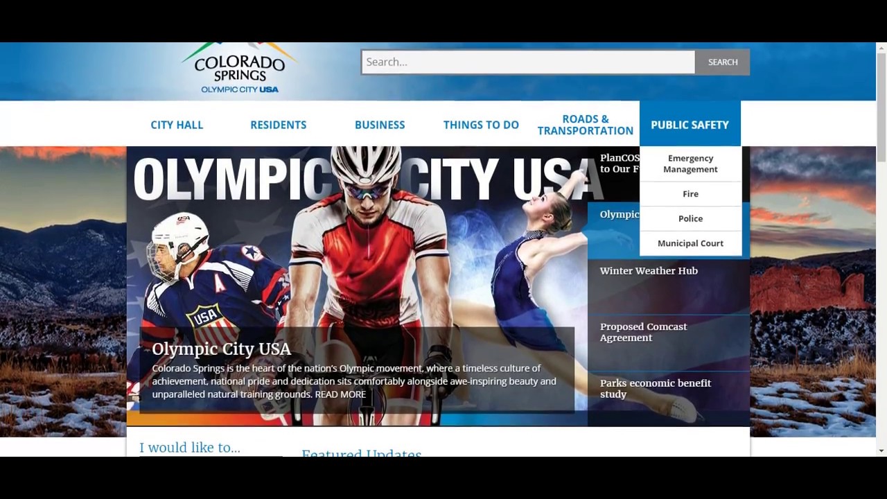 ColoradoSprings.gov Homepage