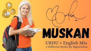 Muskan Name Signature styles | Muskan | Signature Style Of My Name M