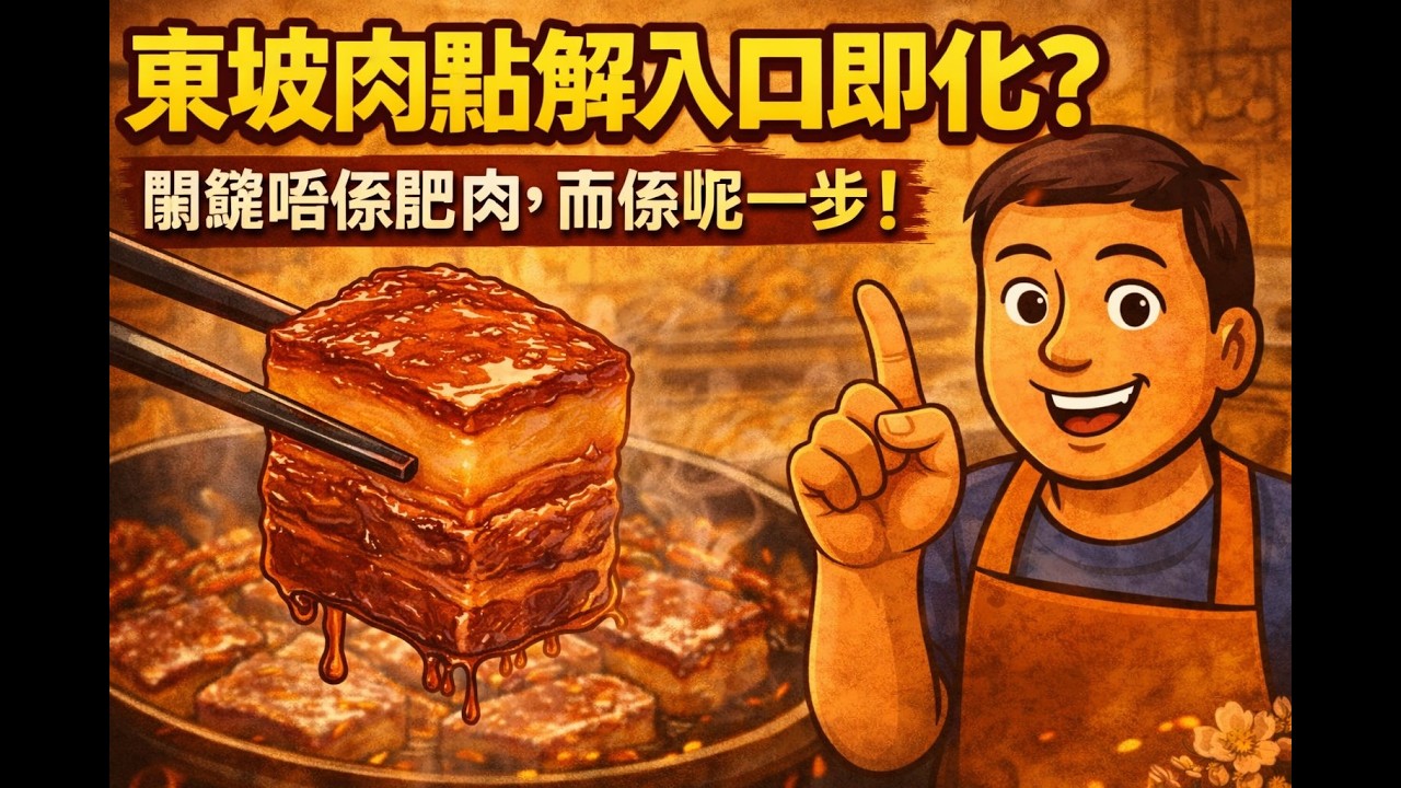 東坡肉點解入口即化？關鍵唔係肥肉，而係呢一步！