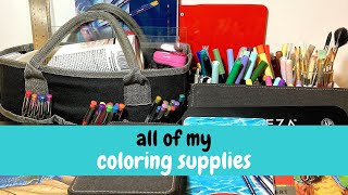 All of my Coloring Supplies! ⎢Tools and Mediums I Use in Adult Coloring Books screenshot 5