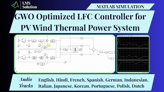 MATLAB Simulation of GWO Optimized LFC Controller for PV Wind Thermal Power System | PV Wind Thermal