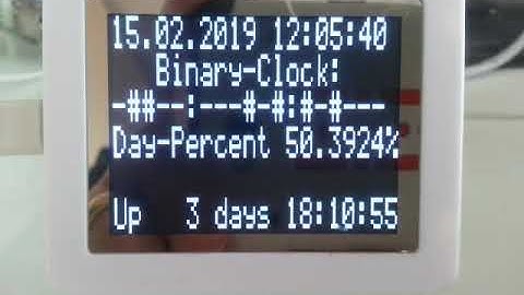 LCD4Linux Binary &  Percent Clock