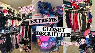 I Decluttered ALL My Clothes...😳 | EXTREME Closet Clean Out