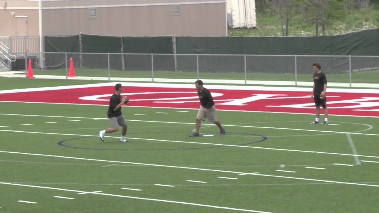 Quarterback Drills "Pocket Movement in RedzoneSprint Out" YouTube