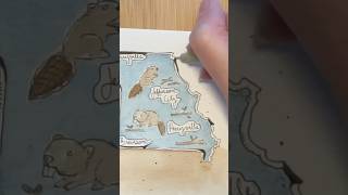 Day 33: Missouri. Miniature watercolor paintings of all 50 states #missouri #artshorts #miniart