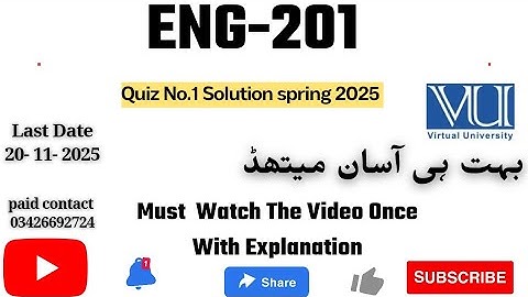 ENG201 - Business and Technical English Writing (Quiz 2) 💯 Percent Correct Paid Whatsapp 03426692724