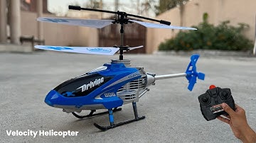Velocity rc helicopter unboxing and flying test