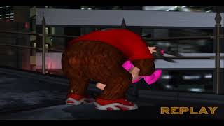 Tekken 4 Kuma Biting Panda and all girls No BGM