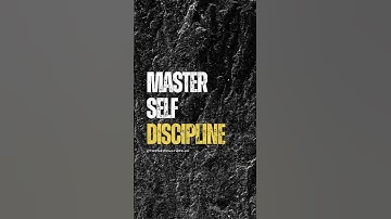 Mastering the Art of Self DISCIPLINE