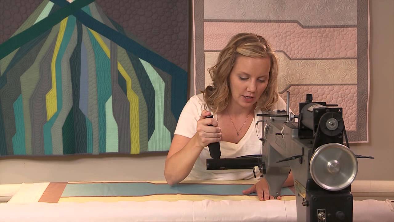 Machine Quilting Negative Space, Angela Walters' online quilting class on YouTube