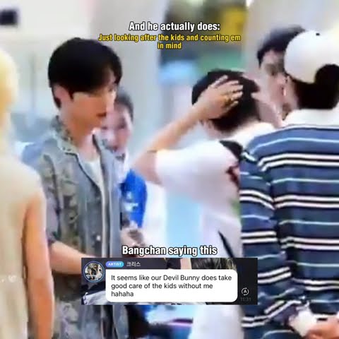 He's the mom of the group after all 🤭💋 #straykids #bangchan #leeknow #kids #takecare #ohyeah