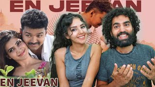 🇮🇳 REACTING TO EN JEEVAN!! | Theri Songs | En Jeevan  | Vijay, Samantha | Atlee | Prakash Kumar