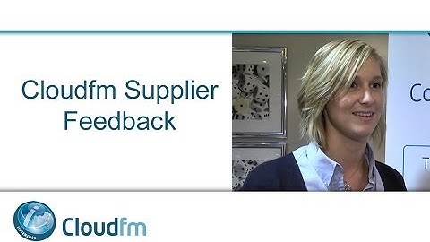 Cloudfm Supplier Feedback
