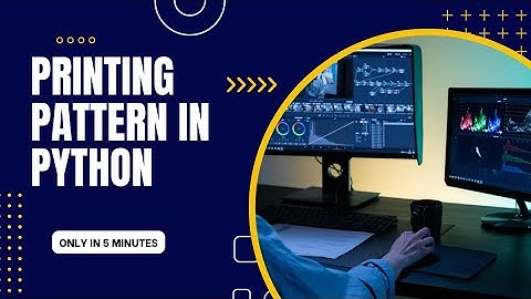 "🌟 Mastering Star Pattern Printing in Python | Step-by-Step Tutorial 🌟