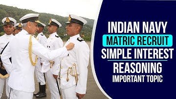 Indian Navy MR Exam Important Topic | Simple Interest | Reasoning
