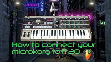 How to connect a MicroKorg to FL20, record audio and automate knobs.