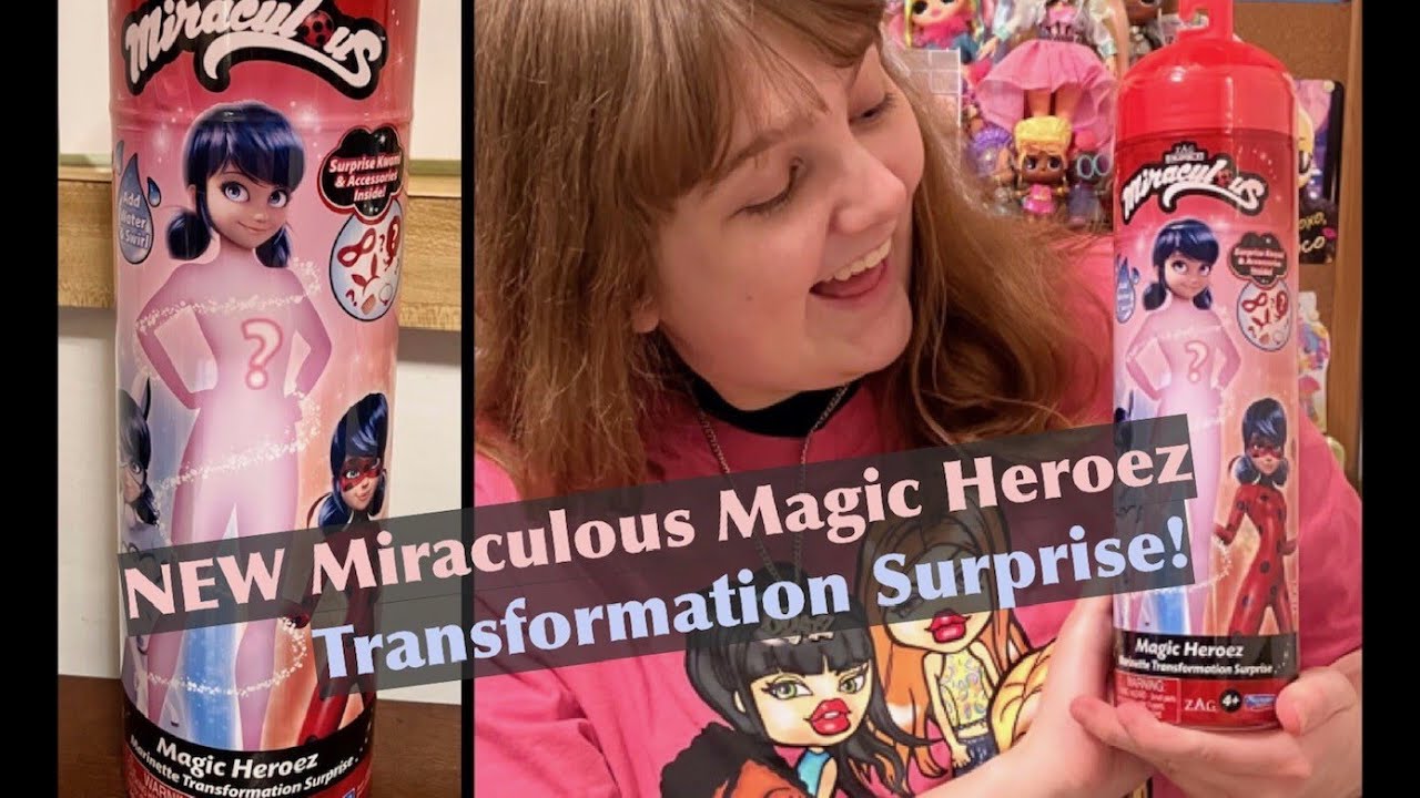 Miraculous Ladybug Magic Heroez Marinette Transformation Surprise Doll 