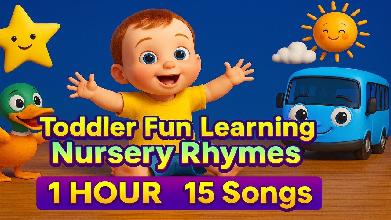 Toddler Fun Learning Nursery Rhymes | 1 hour Nursery Rhymes 15 Songs ...