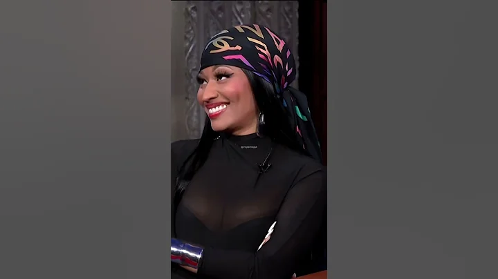 Nicki Minaj does a rap battle with Stephen Colbert 😂😍 #nickiminaj #shorts #viral