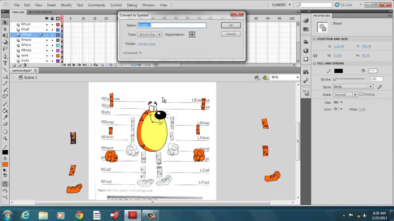 how to create animation in adobe flash cs6